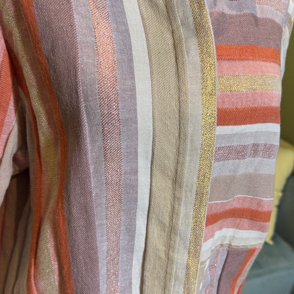 Soft Surroundings Multicolor Striped Blouse - Picture 5 of 5